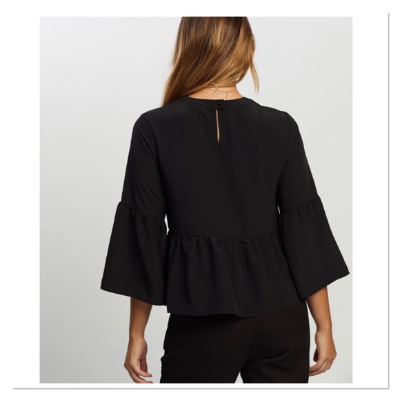 New Atmos&Here Black Cora Blouse - Picture 4 of 6